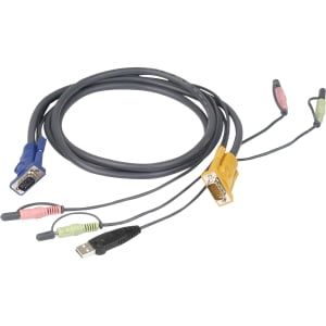 QVS TV15K VGA Computer to HDTV with VGA & RGB 15 ft A-V Cable Kit QVS TV15K VGA Computer to HDTV with VGA & RGB 15 ft A-V Cable Kit